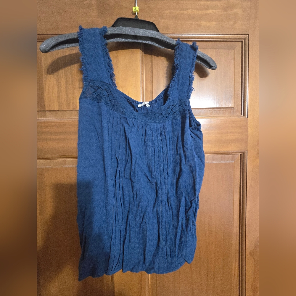Maurices Navy Textured Tank Top